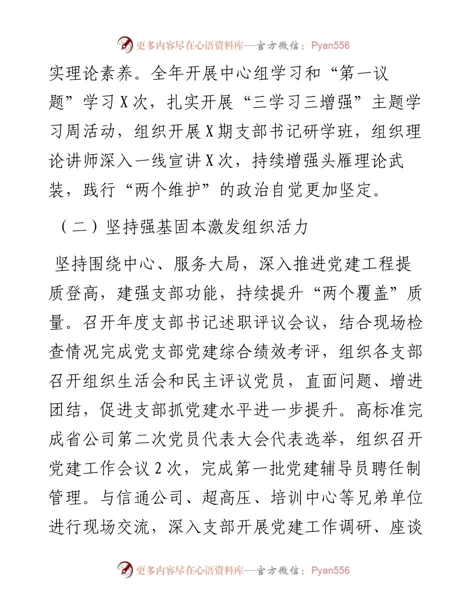公司党委书记履职尽责及“一岗双责”落实情况报告.docx_第2页