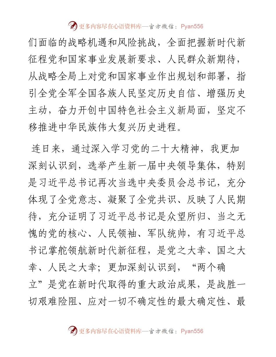 副处长学习党的二十大精神心得体会.docx_第2页