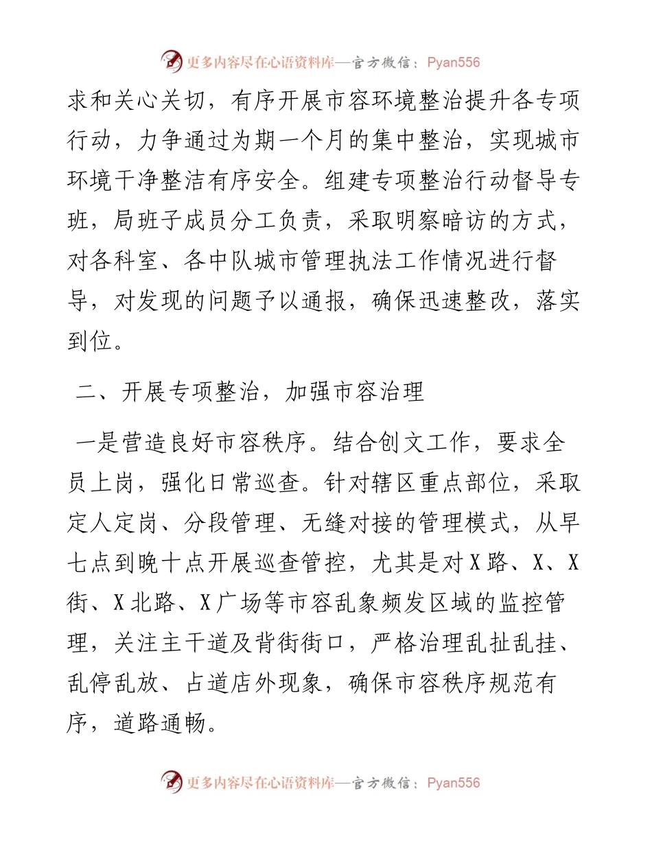 区城市管理局（区城市综合执法局）开展市容环境整治提升专项行动工作总结.docx_第2页