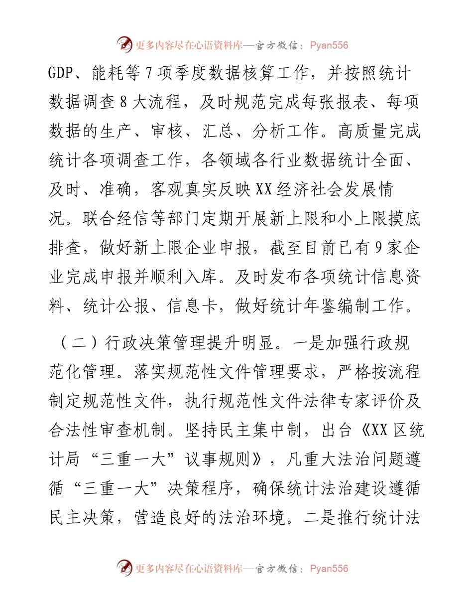 区统计局度法治政府建设工作报告.docx_第2页