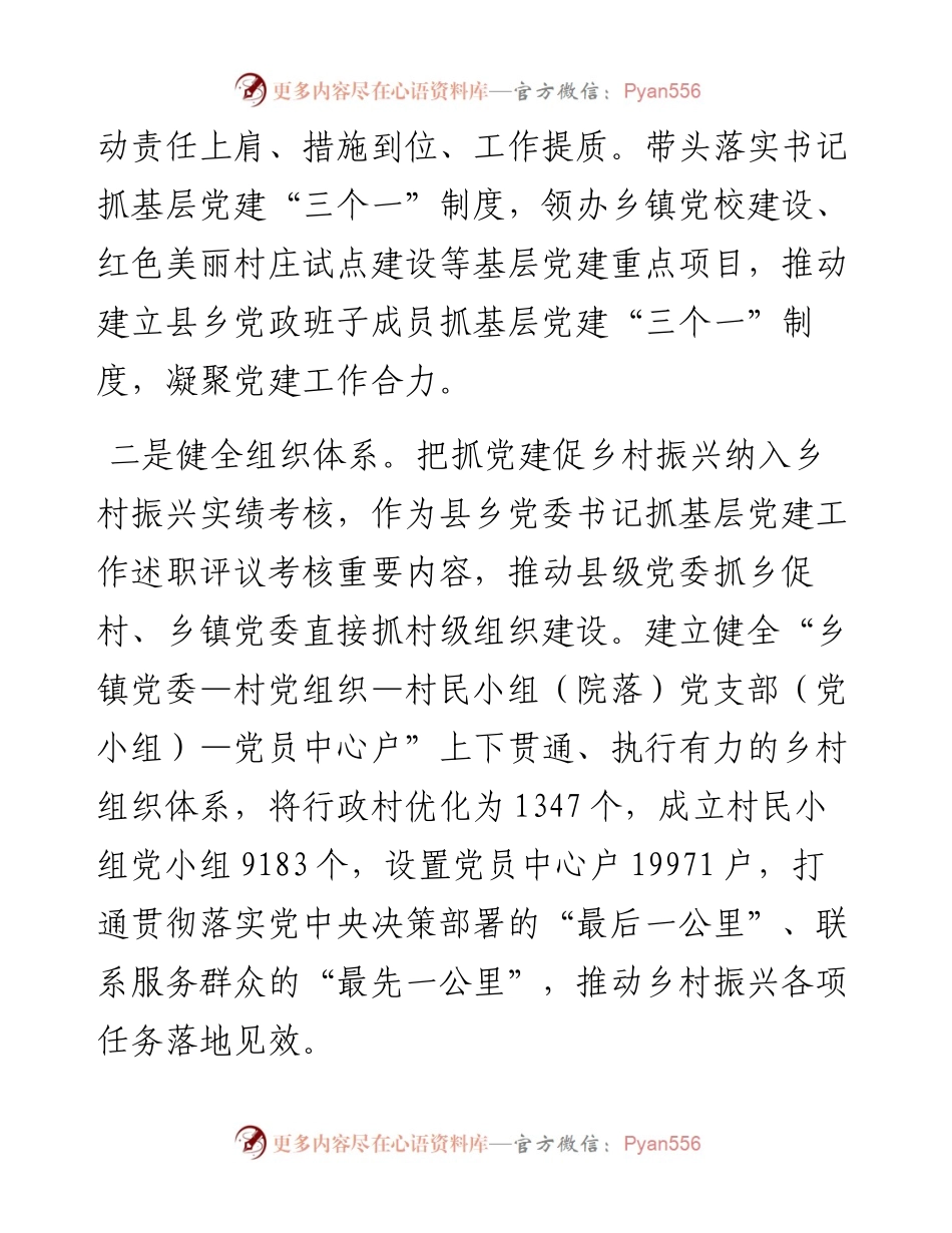关于党建引领乡村振兴的经验材料.docx_第2页