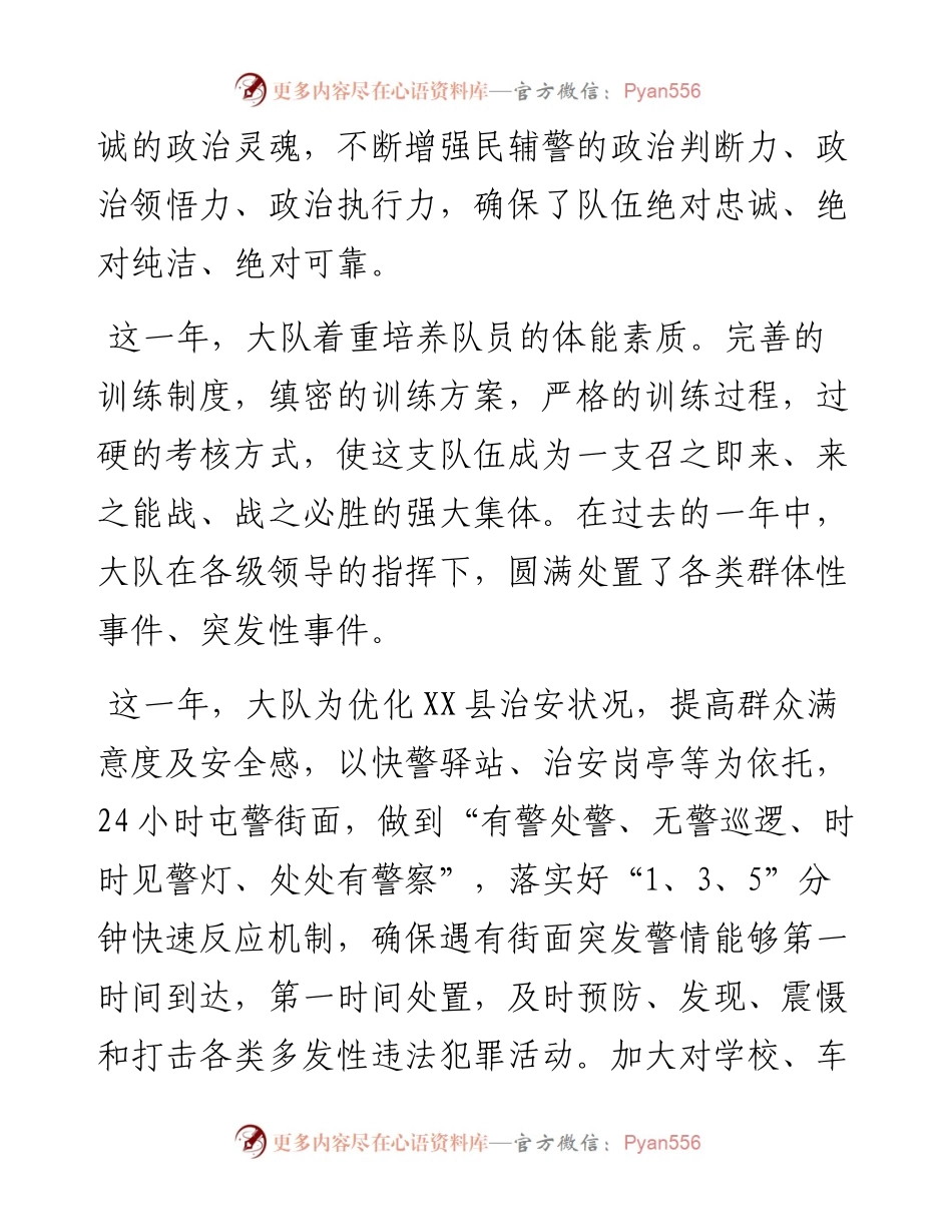 县公安局特巡警大队工作报告.docx_第2页