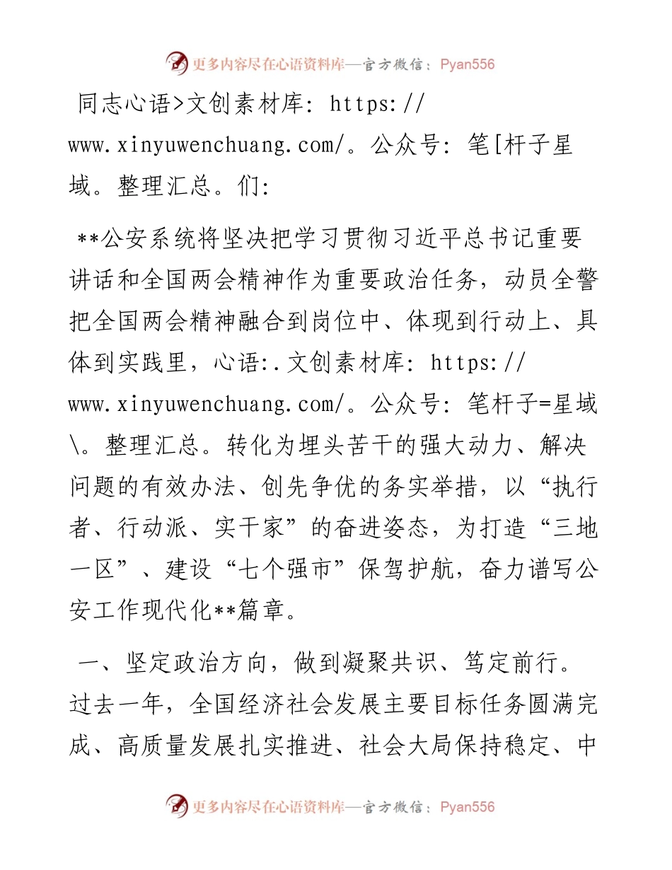 副市长、公安局长在市政府党组理论学习中心组集体学习会上的研讨交流发言.docx_第1页