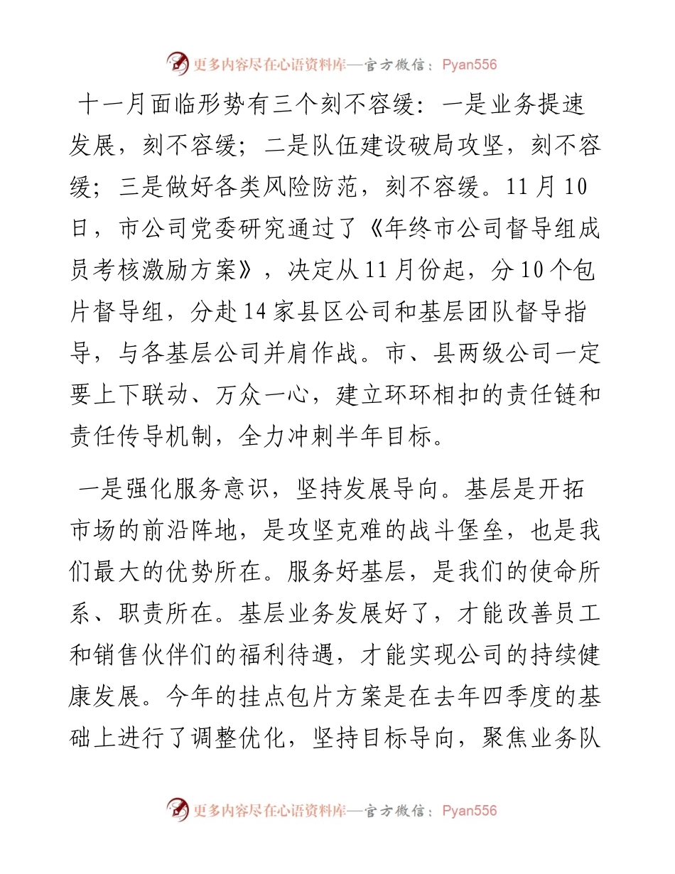 公司全年收官冲刺督导专题会议讲话.docx_第2页