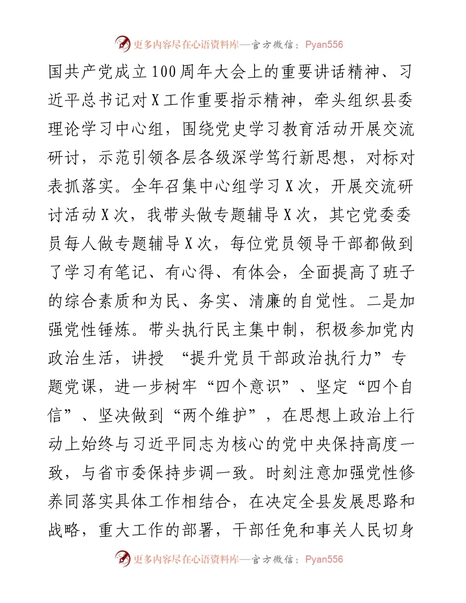 县委书记202X年述职述廉报告.docx_第2页