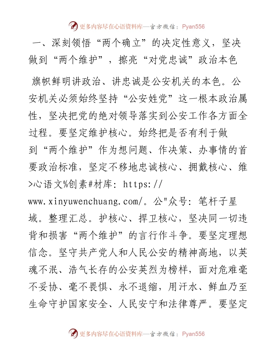 公安系统座谈发言：以吾辈之青春忠实履行好党和人民赋予的新时代使命任务.docx_第2页