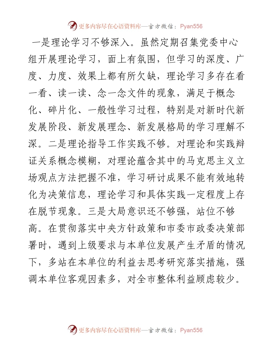关于公司党委书记在民主生活会个人对照检查发言材料范文.docx_第2页