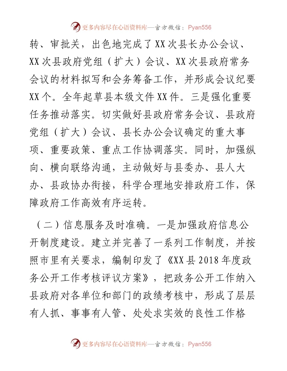 办公室工作总结（县政府办3）_4.docx_第2页