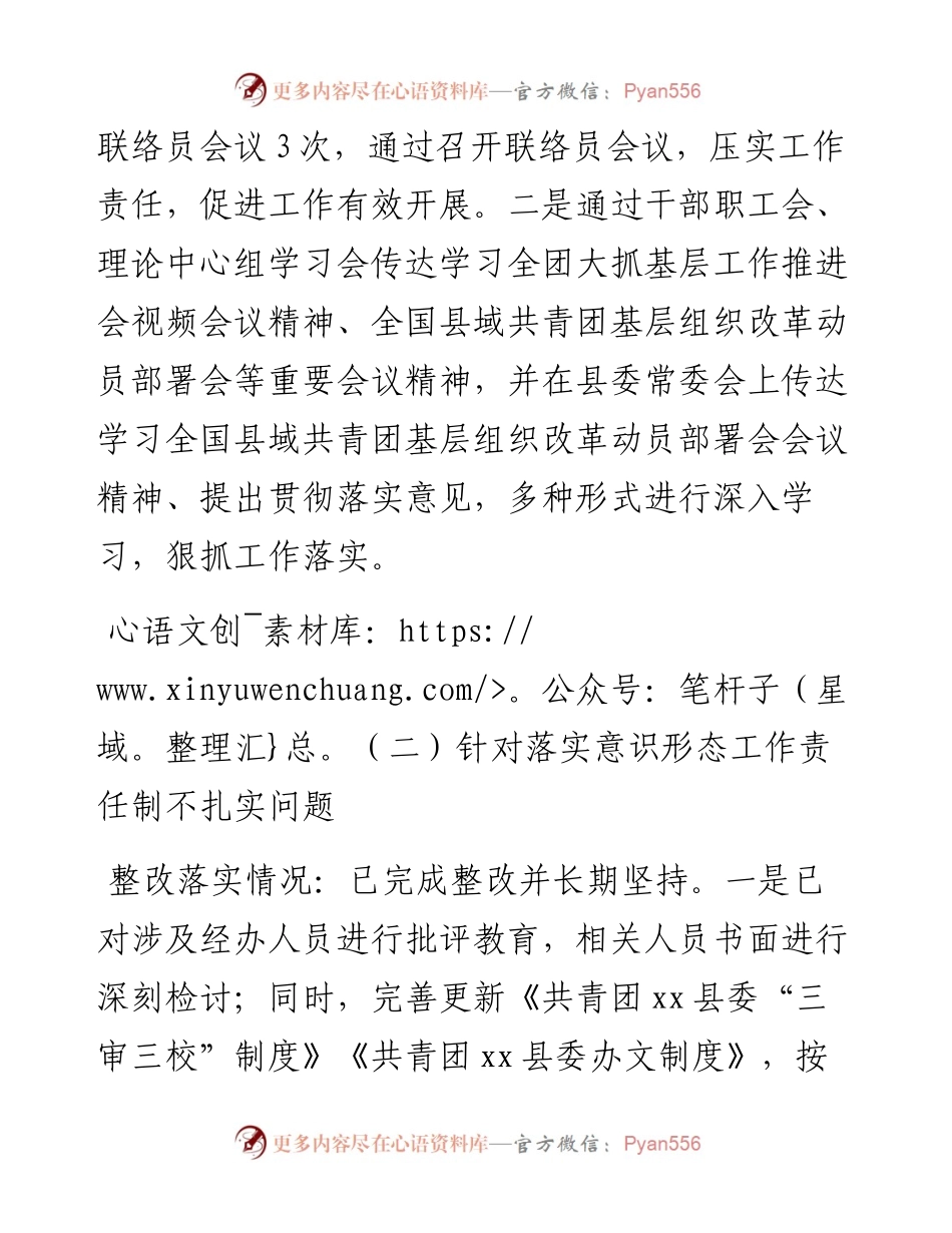共青团县委关于巡察整改进展情况的报告.docx_第2页