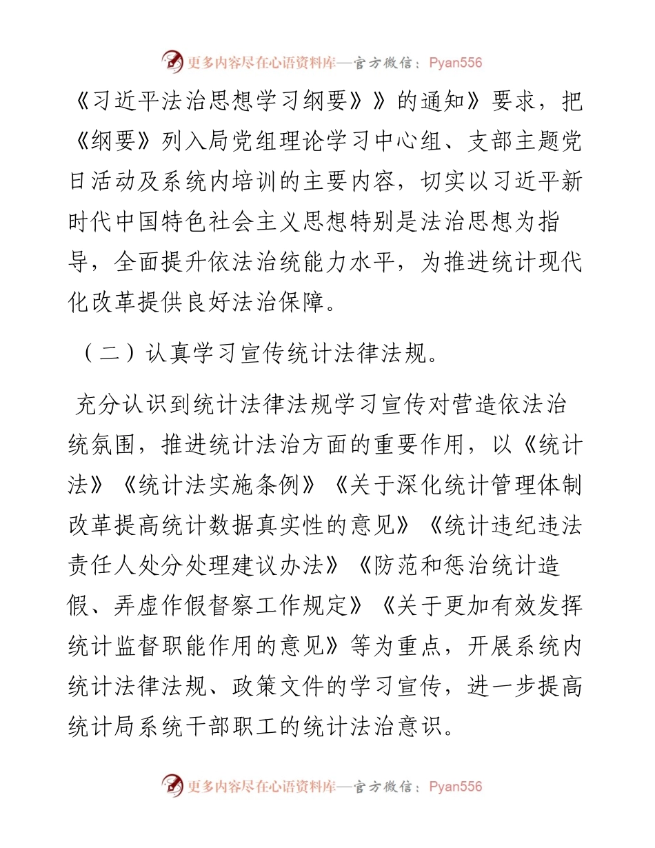 全市统计普法宣传工作计划.docx_第2页