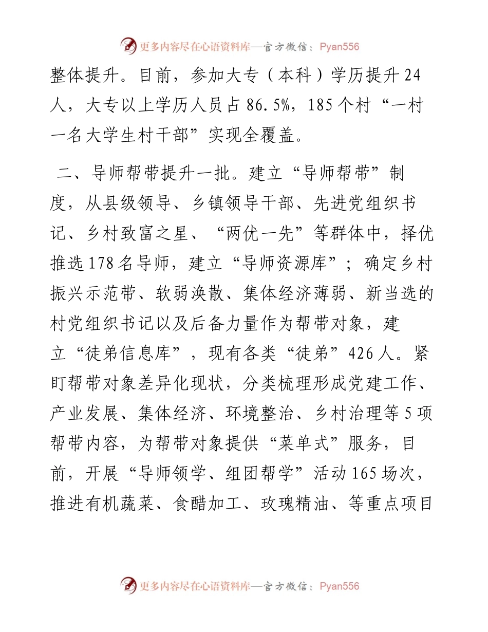 县委书记在全市村党组织书记队伍建设专项推进会上的交流发言.docx_第2页