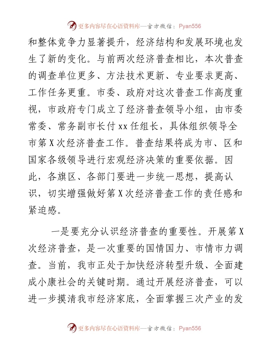 副市长在全市第X次全国经济普查工作会议上的讲话.docx_第2页