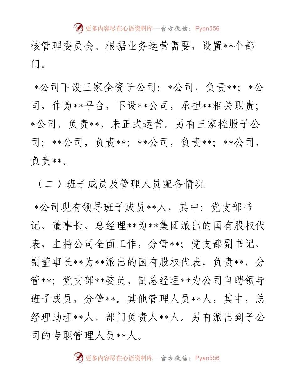 公司领导班子运行情况自评报告.docx_第2页