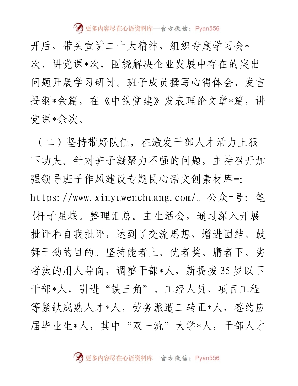 公司党委书记度抓党建工作述职报告.docx_第2页