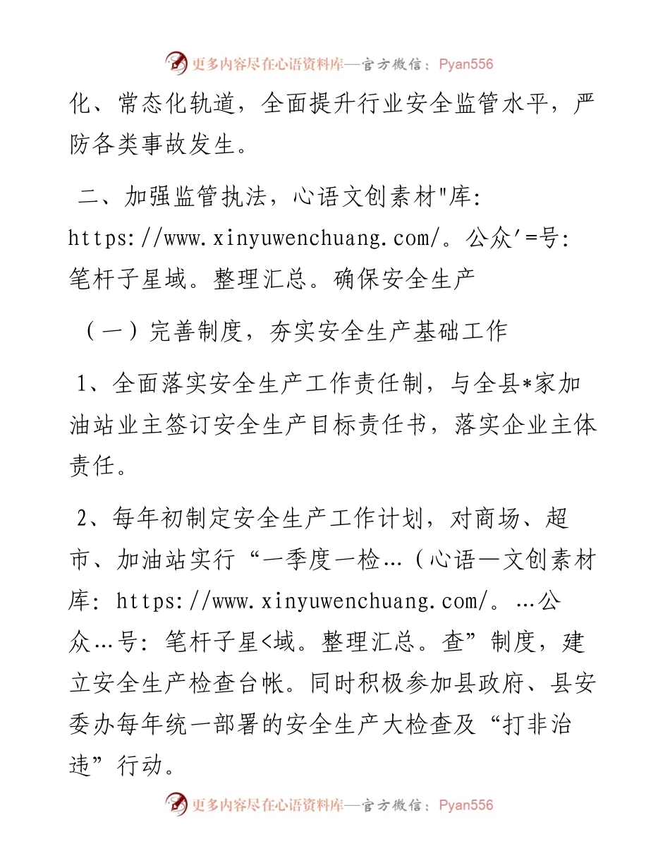 商务局安全生产专项监管情况汇报.docx_第2页