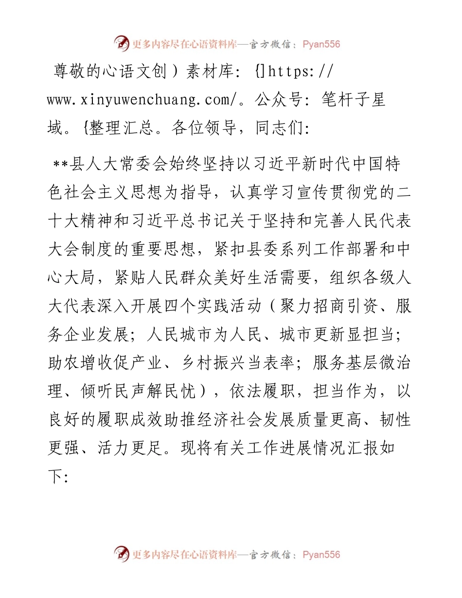 在2024年全市人大代表履职工作专题推进会上的汇报发言.docx_第1页