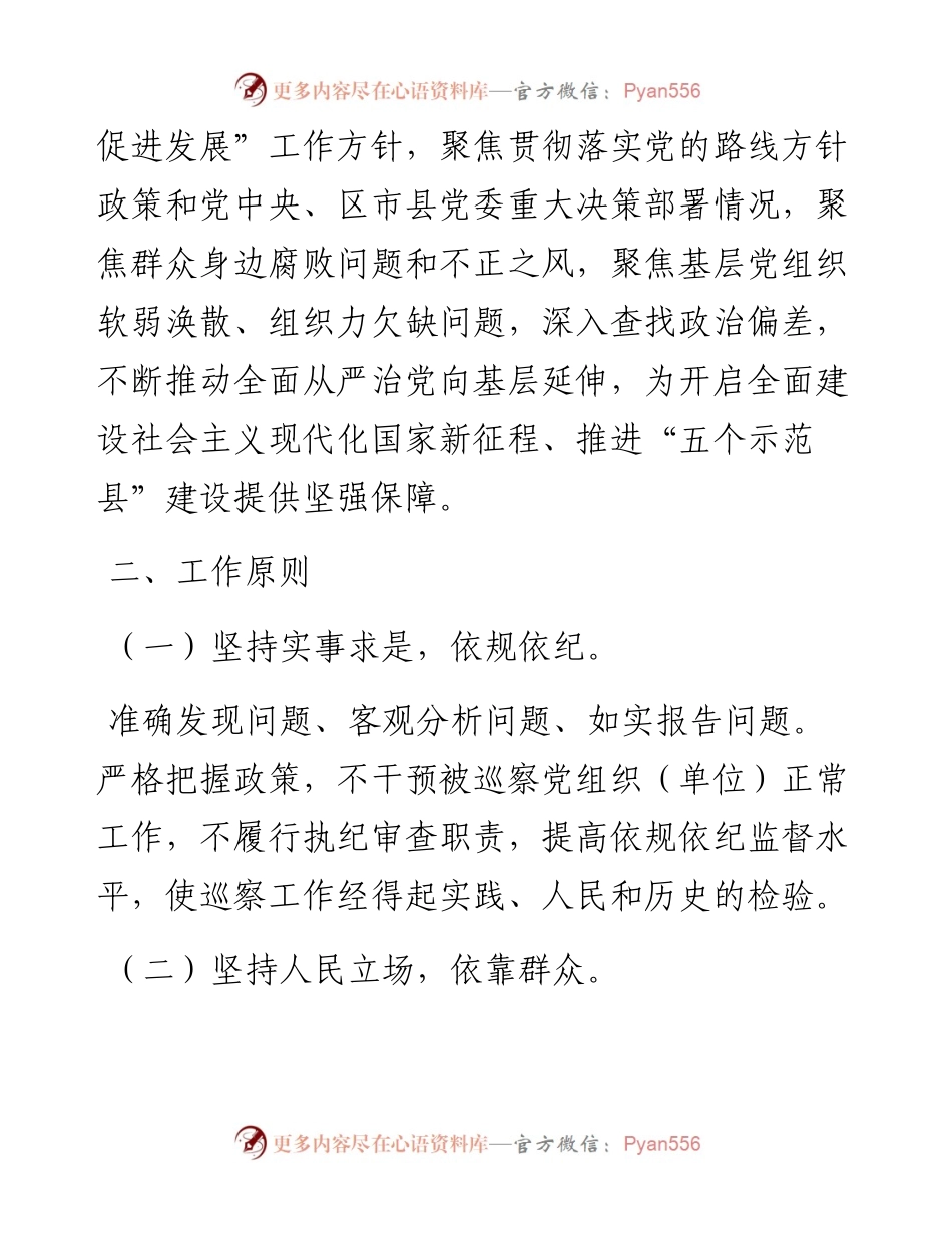 县委员会巡察工作计划.docx_第2页