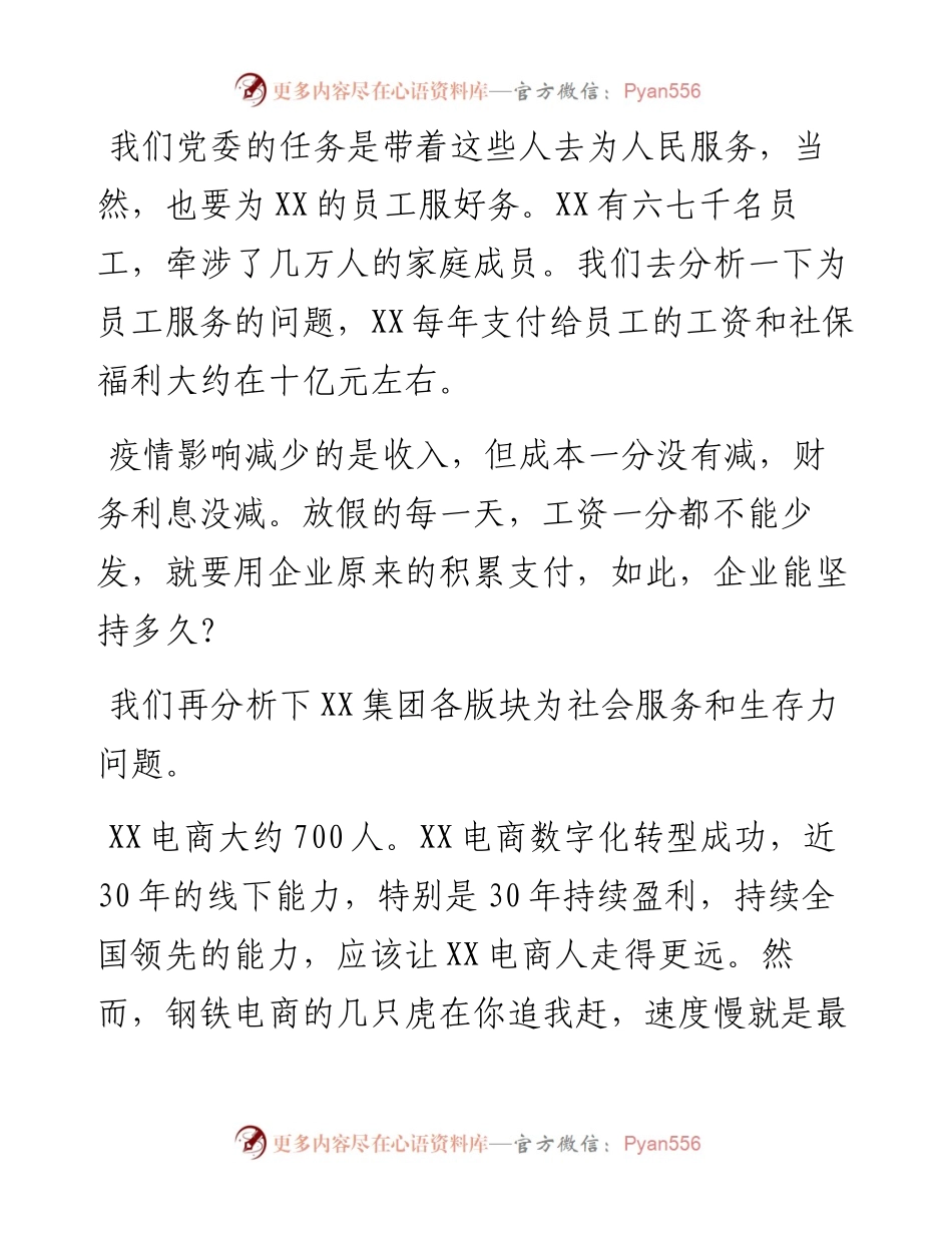 在公司党委民主生活（扩大）会议上的讲话.docx_第2页