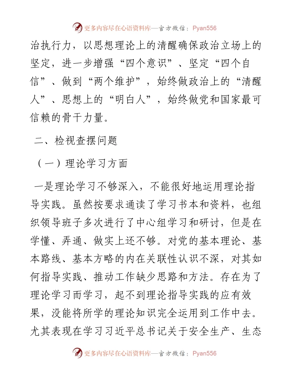 国企党委书记2023年主题教育民主生活会领导干部个人发言提纲.docx_第2页