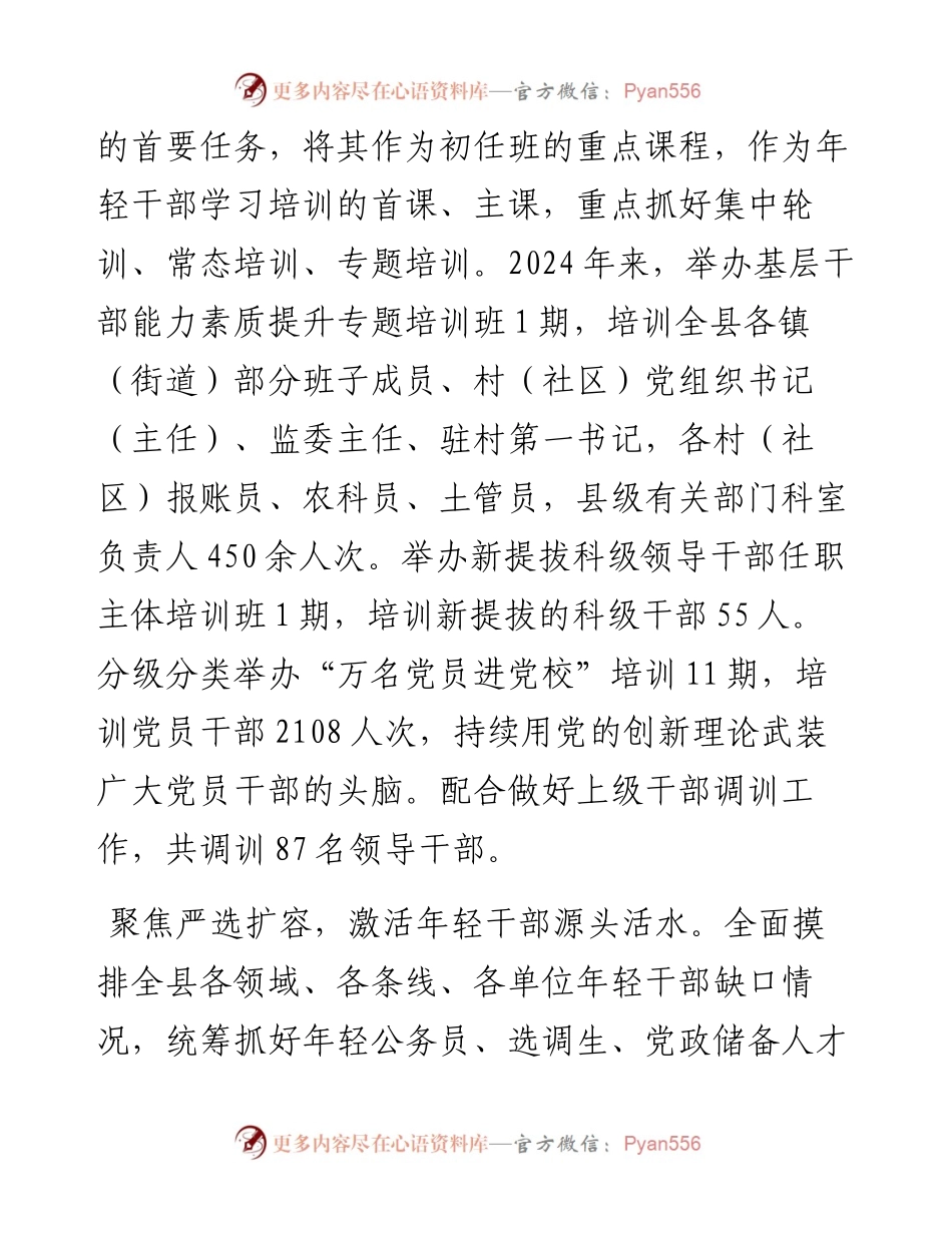 在全市高素质年轻干部队伍建设推进会上的汇报发言.docx_第2页