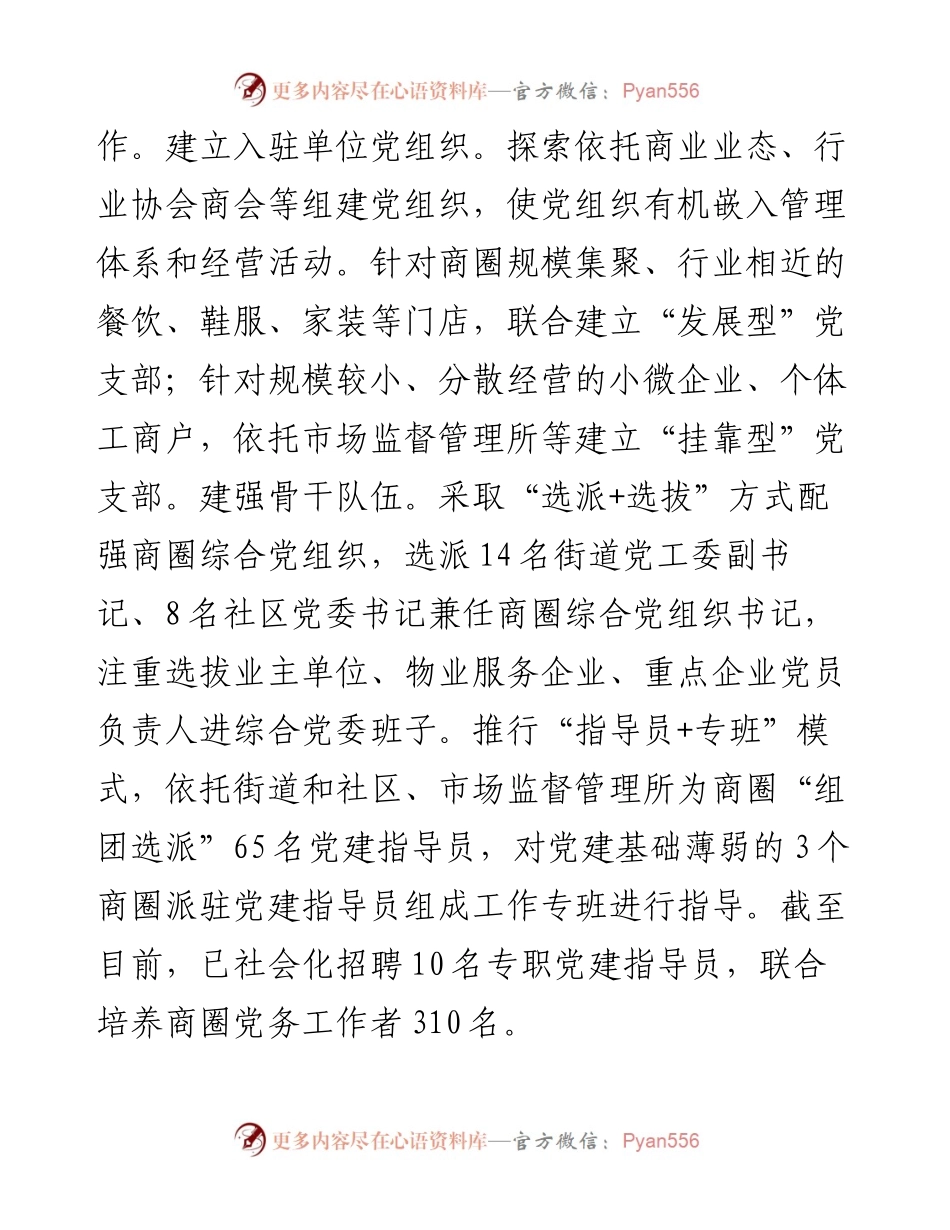 在党建引领商圈治理工作专题推进会上的交流发言.docx_第2页