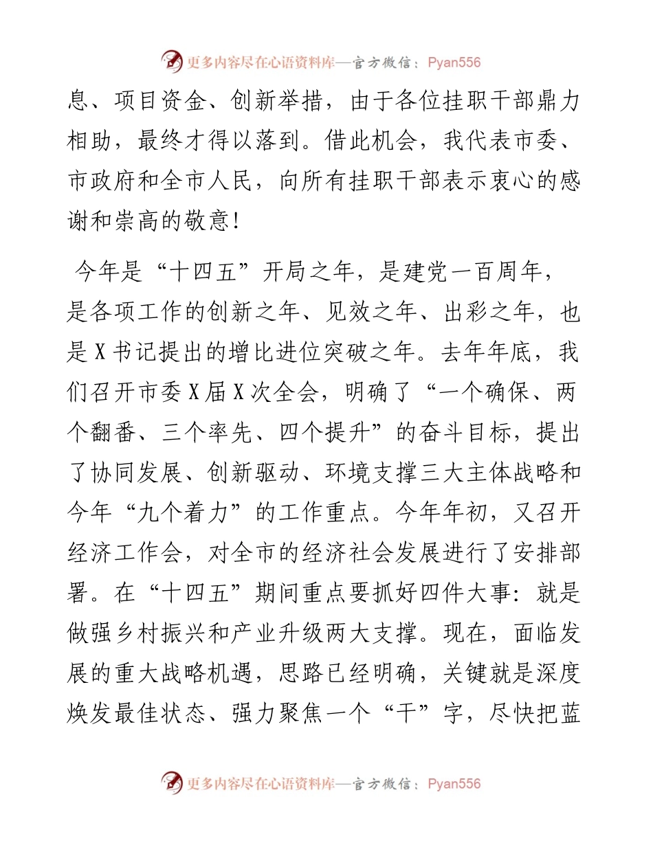 在全市挂职干部座谈会上的讲话.docx_第2页