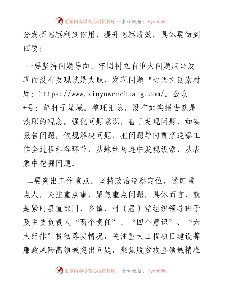 发挥利剑作用  提升巡察质效.docx_第2页