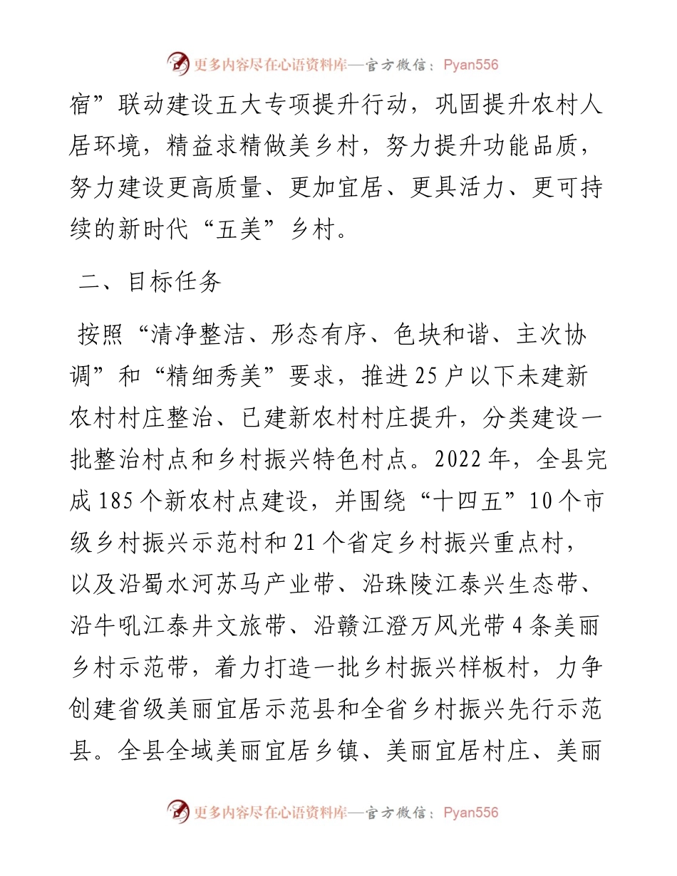 县美丽乡村建设工作实施方案.docx_第2页