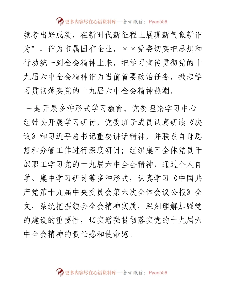 国企党委书记学习党的十九届六中全会体会.docx_第2页