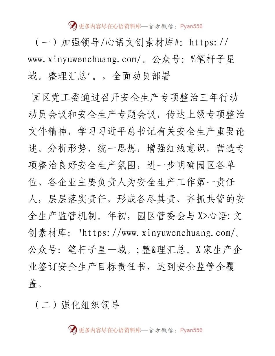 园区安全生产专项整治三年行动工作开展情况.docx_第2页