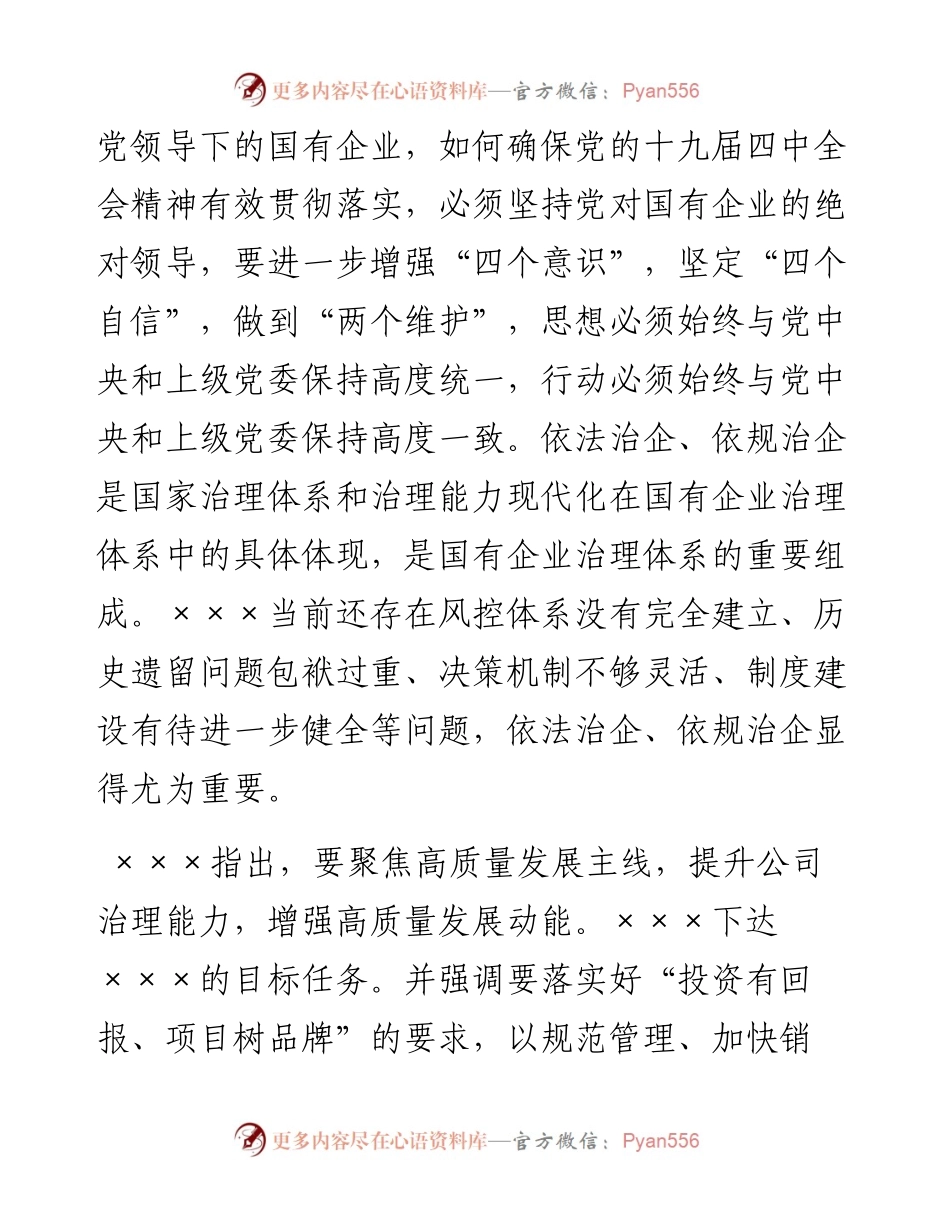 在依法依规治企工作会上的讲话（国企公司）.docx_第2页