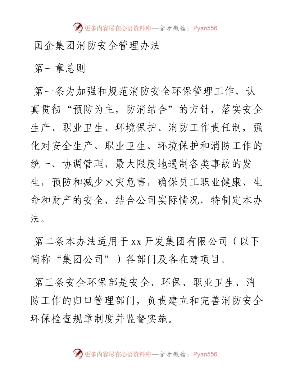 国企集团消防安全管理办法.docx_第1页