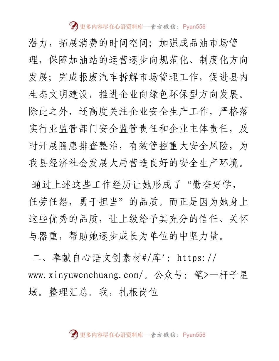 县工信局个人先进事迹材料.docx_第2页