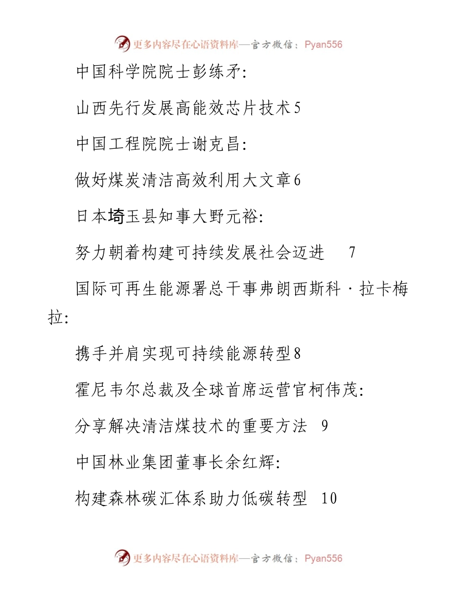 发言系列832（16篇）太原能源低碳发展论坛高峰论坛嘉宾发言材料汇编.docx_第2页