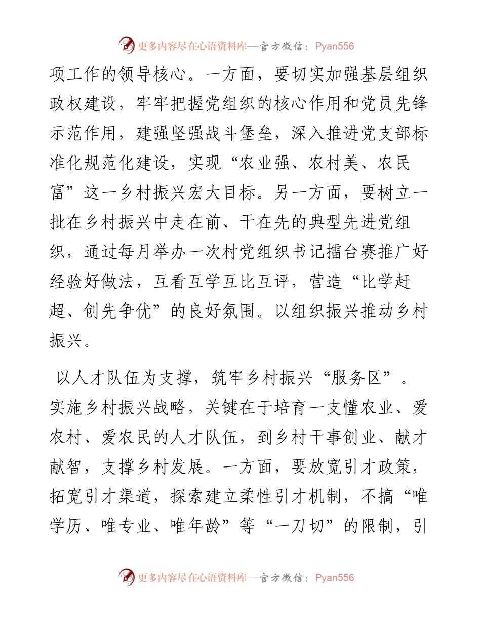 发挥党建带头效应 扎实做好乡村振兴工作.docx_第2页