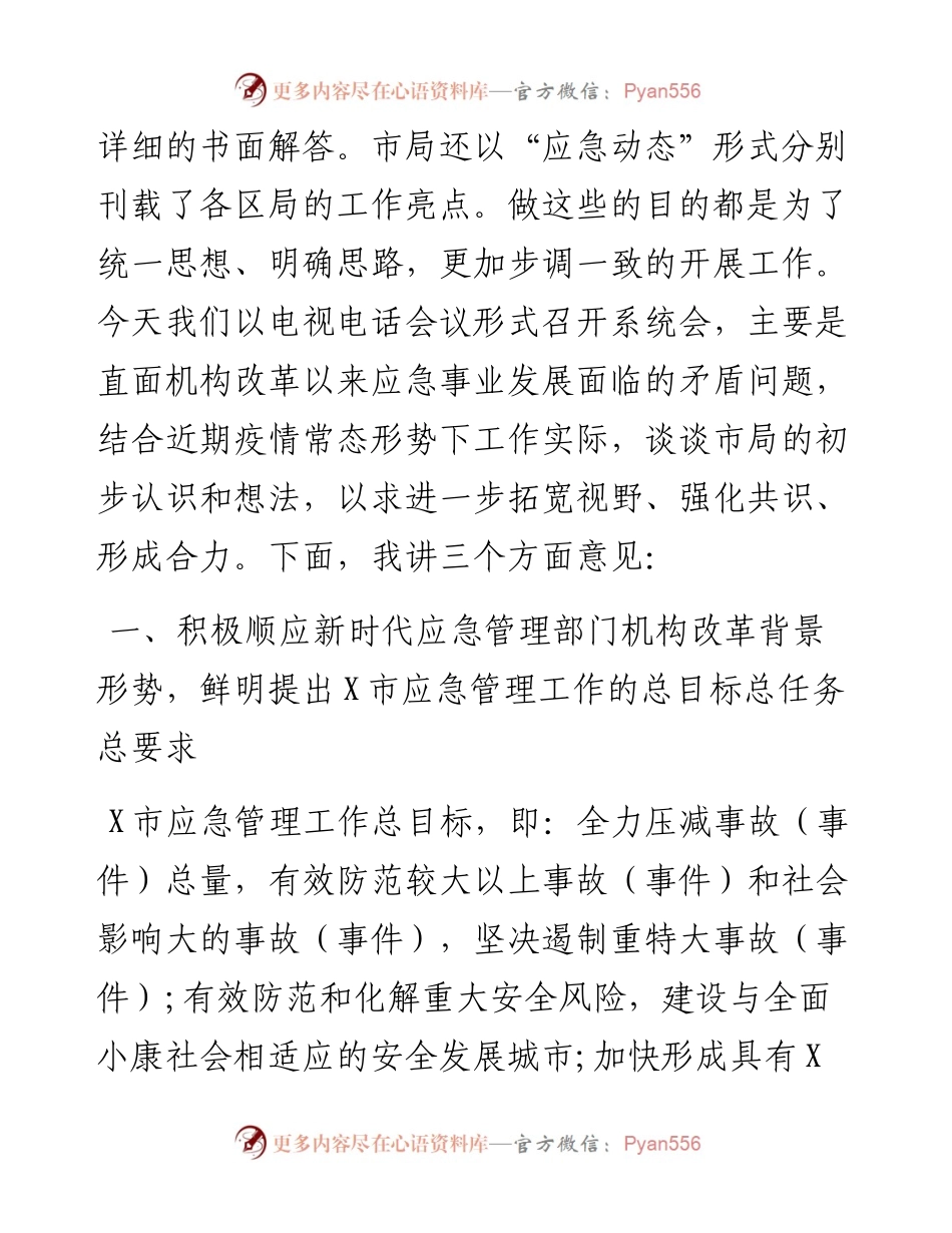 在全市应急管理系统工作会上的发言提纲.docx_第2页