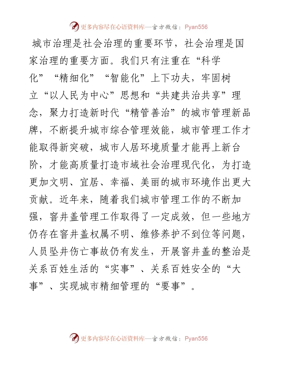 在全市公共区域窨井盖专项整治工作动员会议上的讲话.docx_第2页