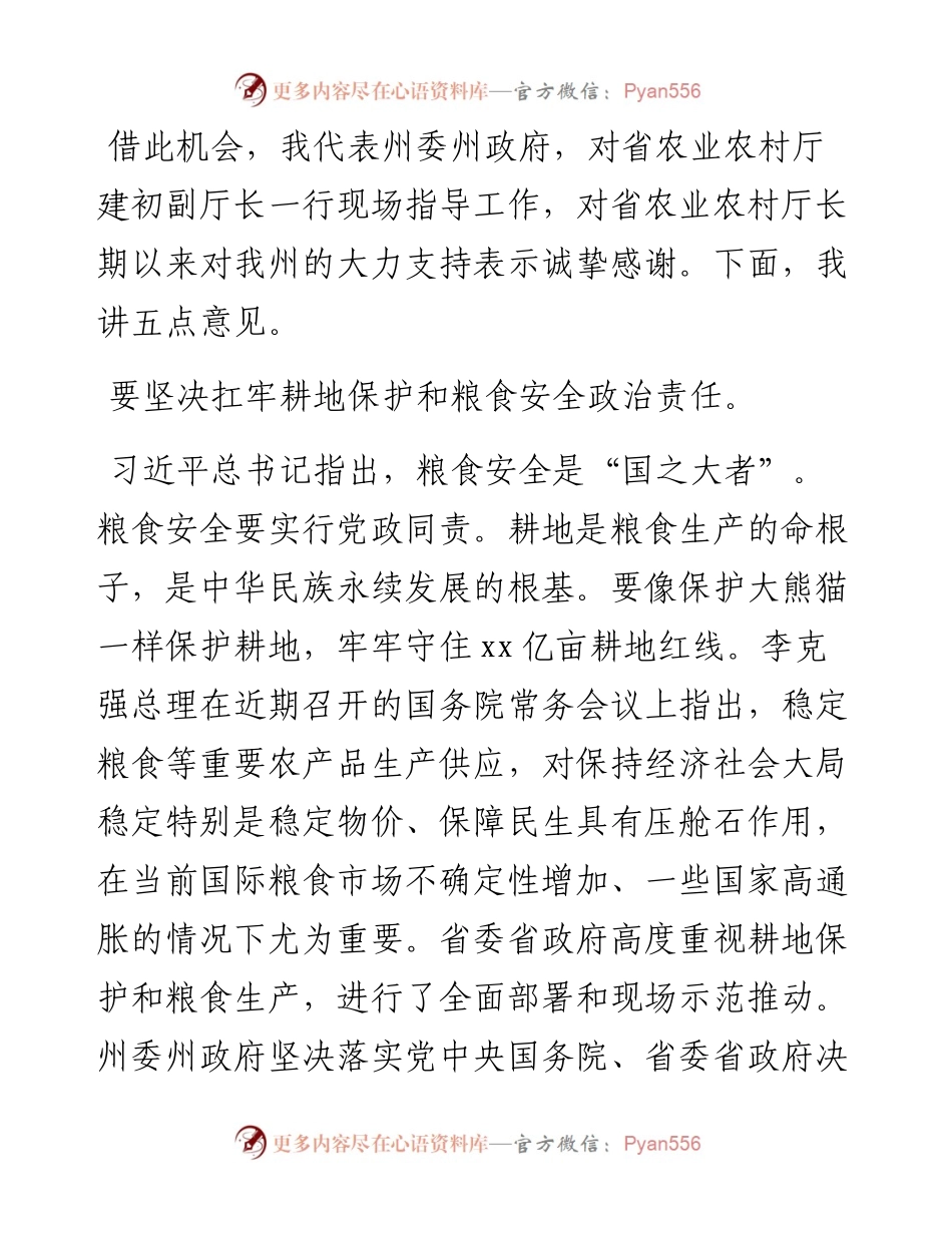 在全州粮食生产暨治理耕地抛荒工作现场推进会上的讲话.docx_第2页