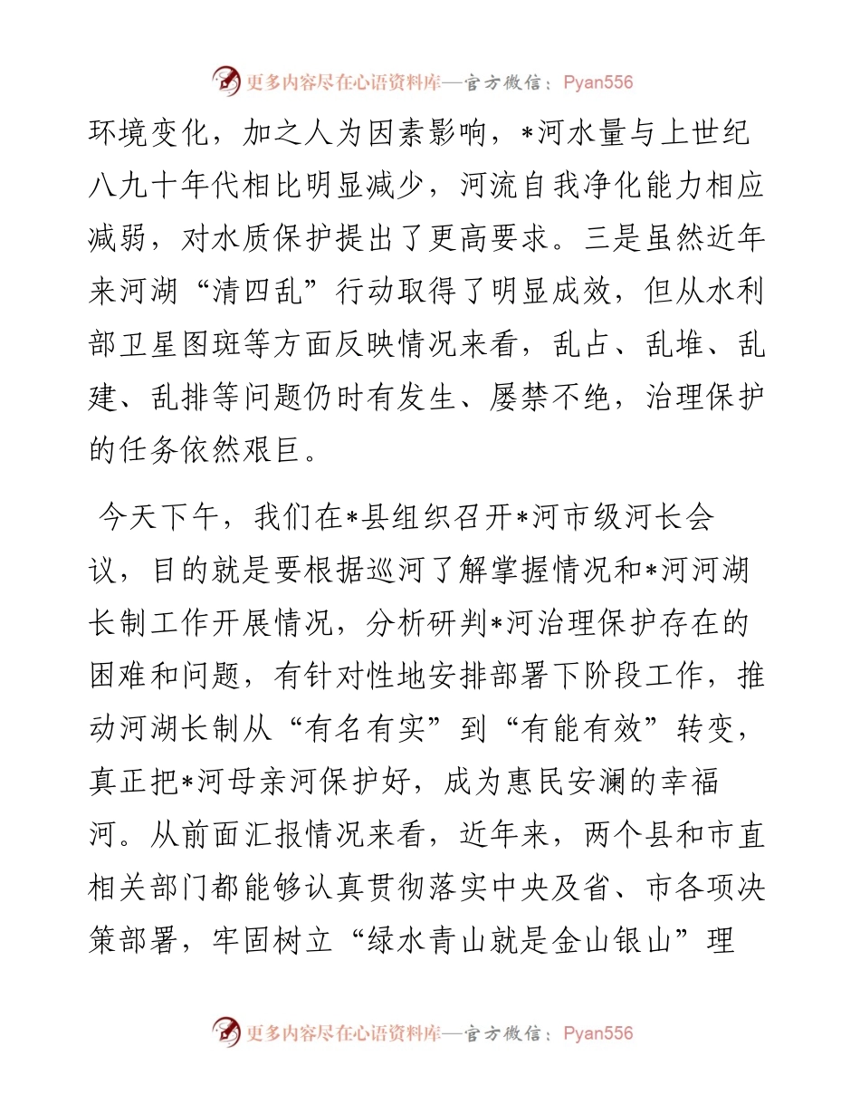 在全市市级河长会议上的讲话.docx_第2页
