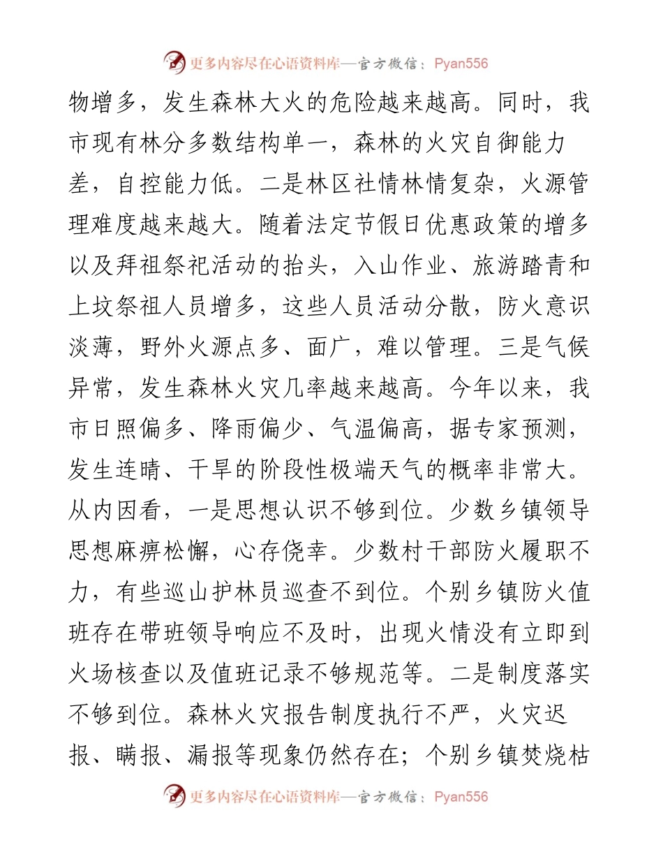 在全市森林防火工作会议上的讲话_4.docx_第2页