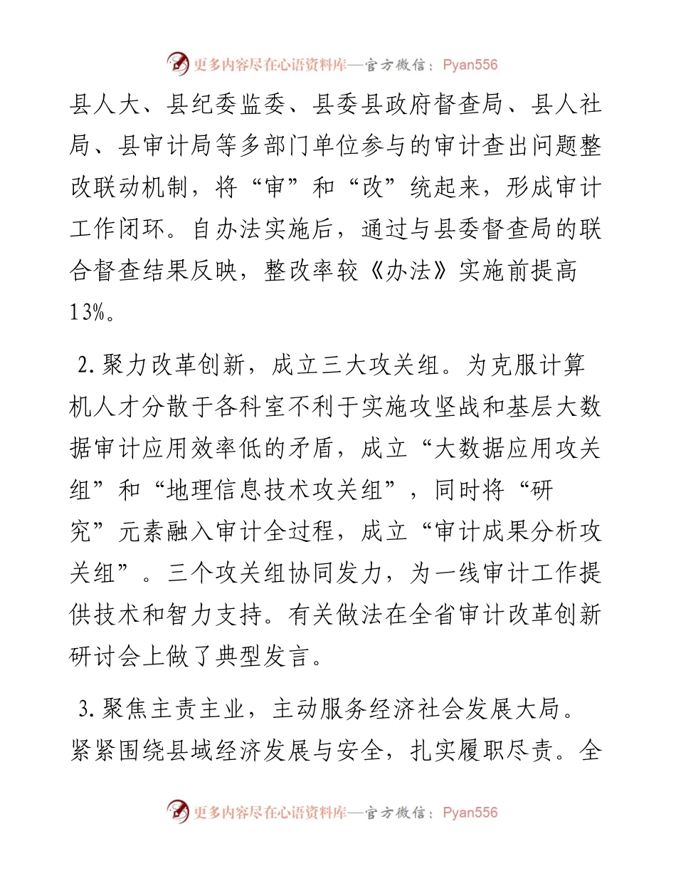 县审计局党组书记、局长在全市审计工作会议上的讲话.docx_第2页