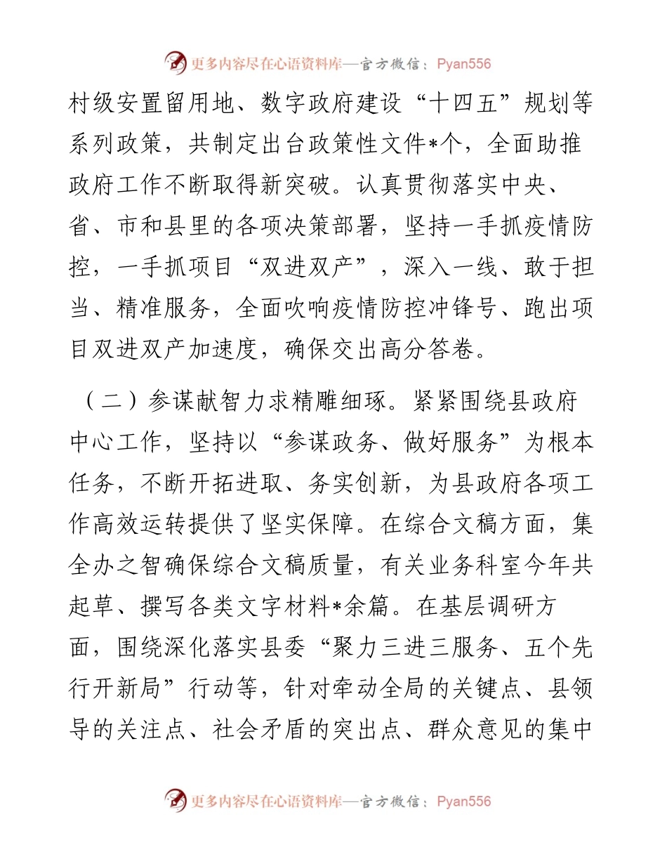 县政府办公室工作情况总结报告.docx_第2页