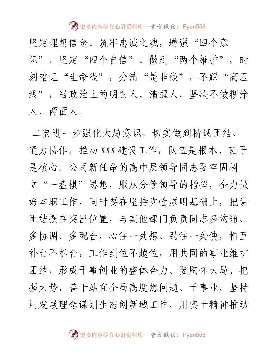 在公司新任高中层领导干部集体任前谈话会上的讲话.docx_第2页