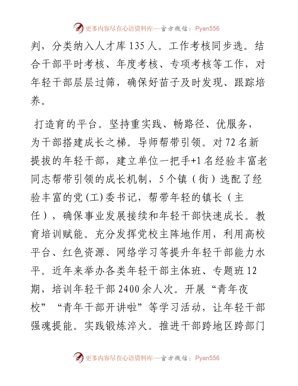 在2024年全市优秀年轻干部队伍建设推进会上的发言.docx_第2页