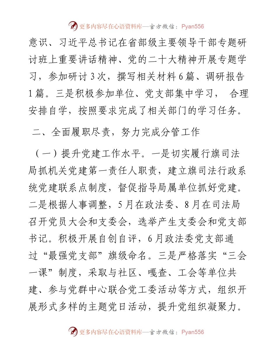 司法局党组书记述职述德述廉述法报告.docx_第2页