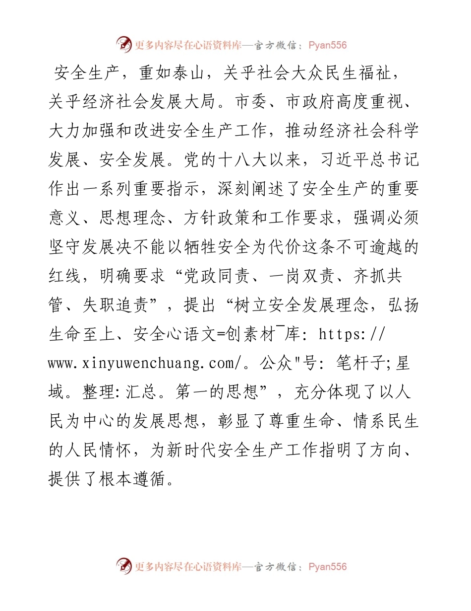 在全市安全生产月动员部署视频会议上的讲话.docx_第2页