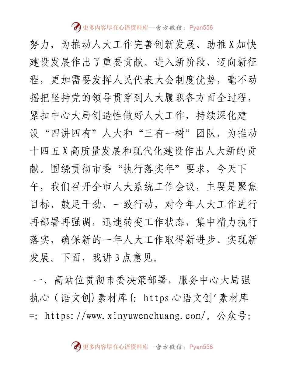 在全市人大系统“执行落实年”工作会议上的讲话.docx_第2页