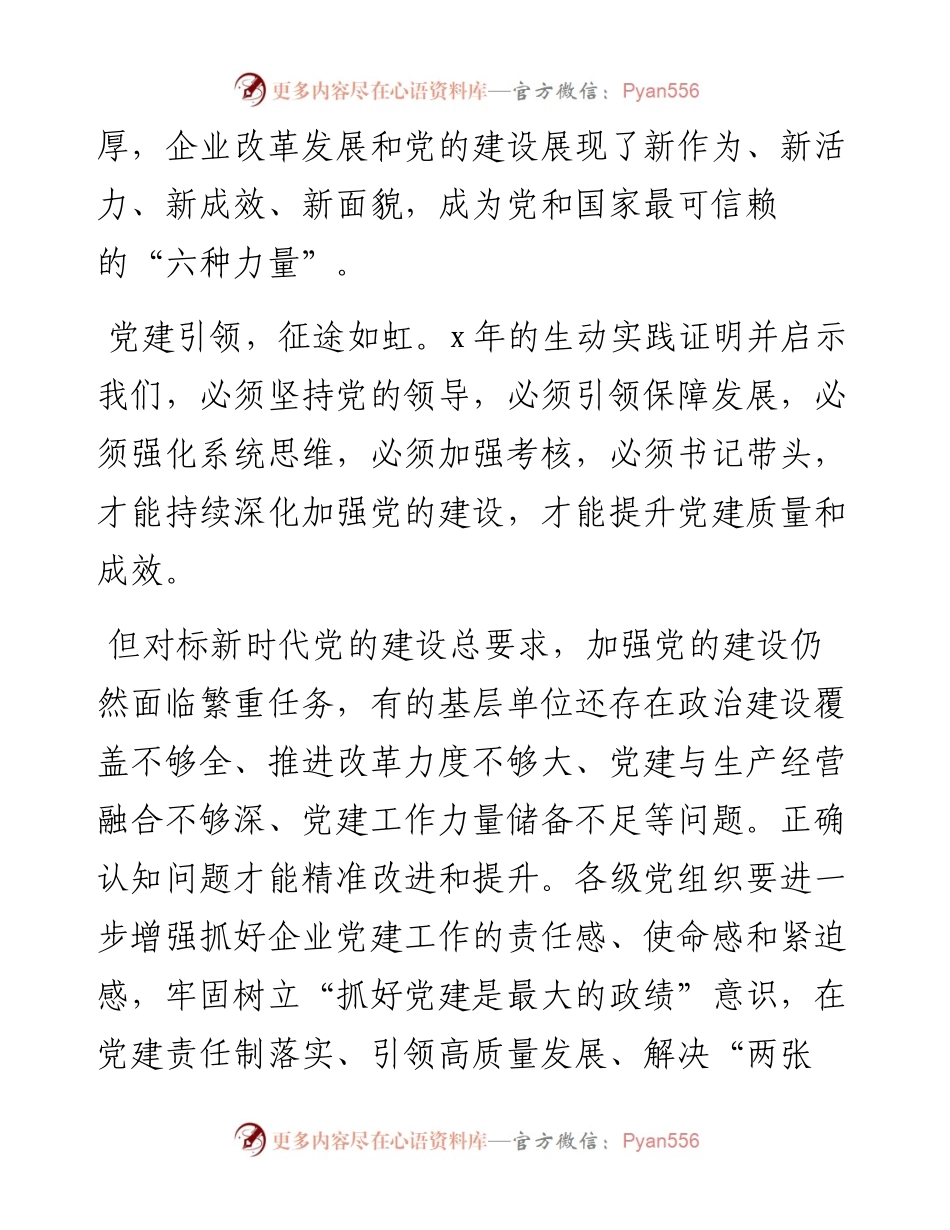 国企党建座谈发言：持续巩固提升党建引领优势.docx_第2页