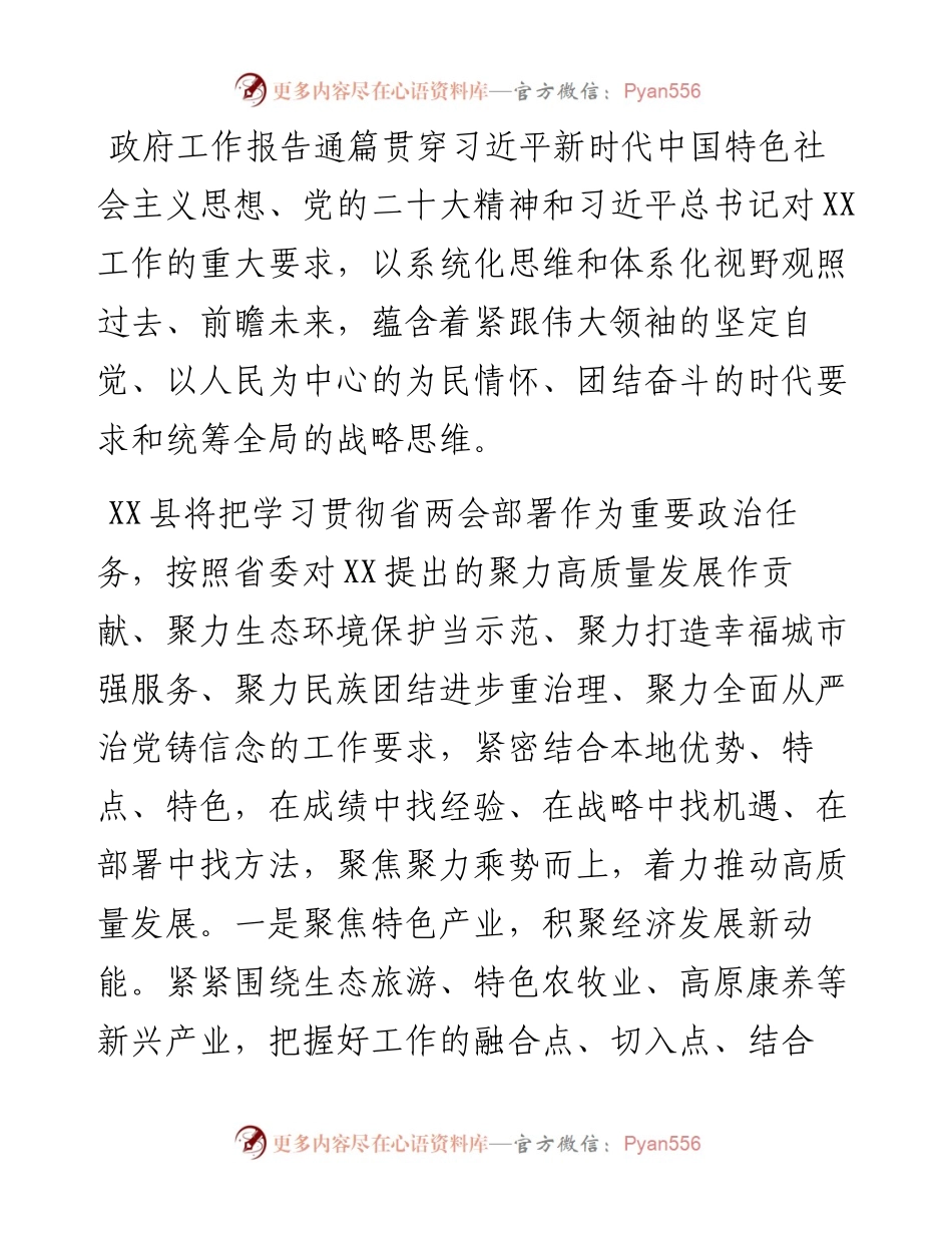 学习政府工作报告发言材料汇编.docx_第2页
