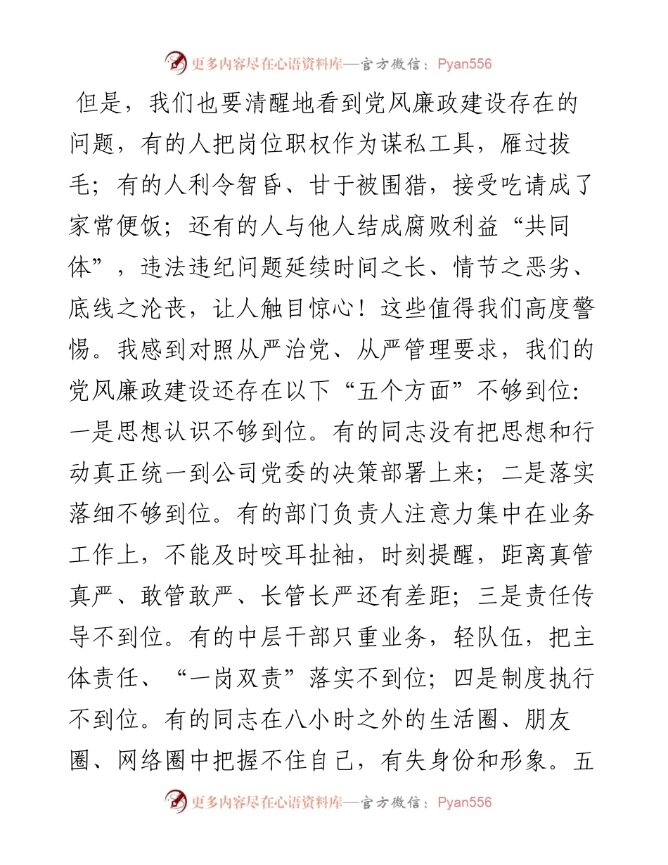 在集团公司2023年全面从严治党工作会议上的讲话.docx_第2页